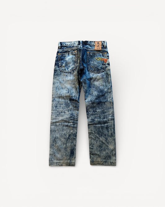 JAPANESE EMBROIDERED DENIM W29 L30 #JAP1