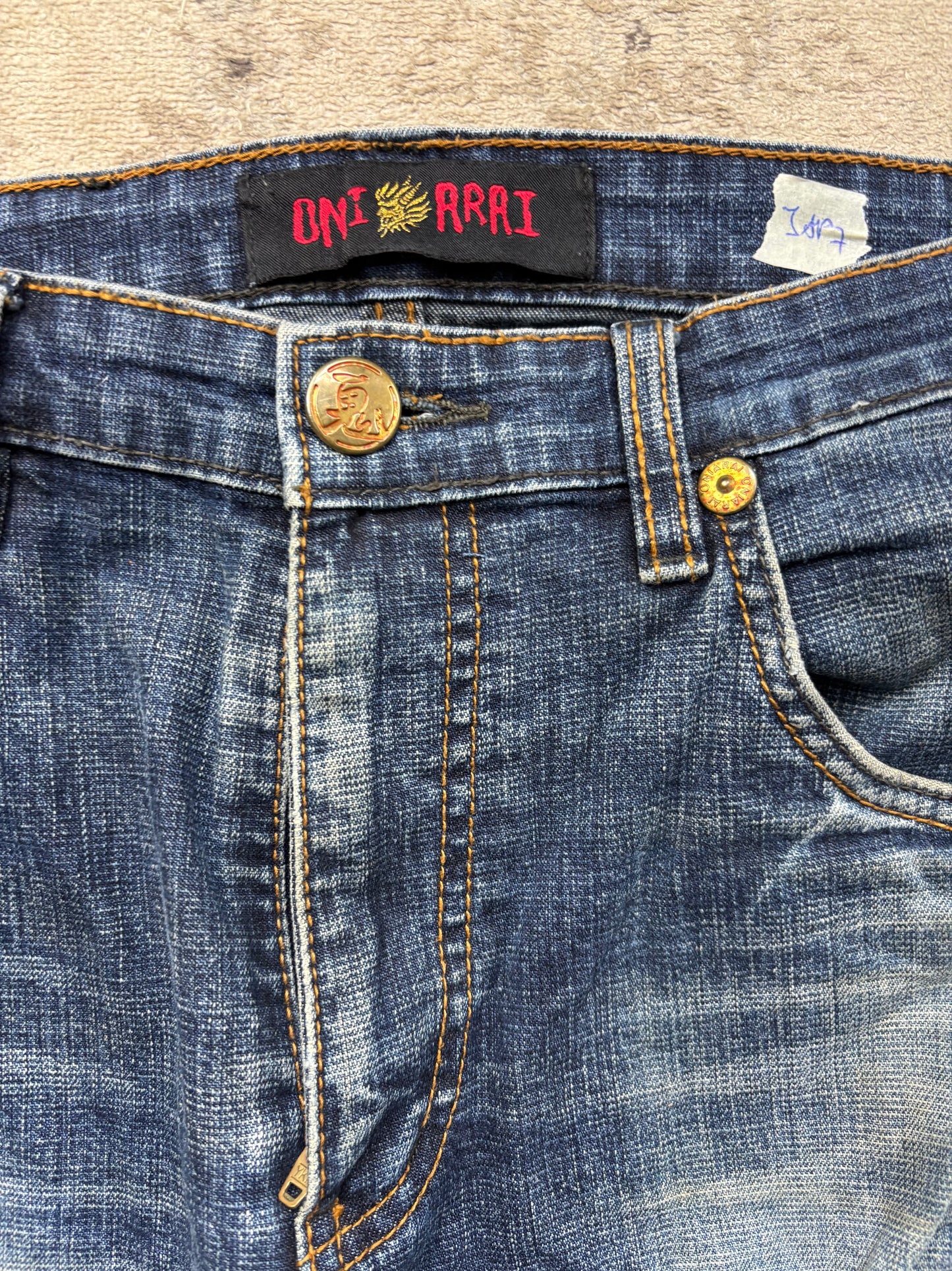 JAPANESE EMBROIDERED DENIM W31 L30 #JAP7