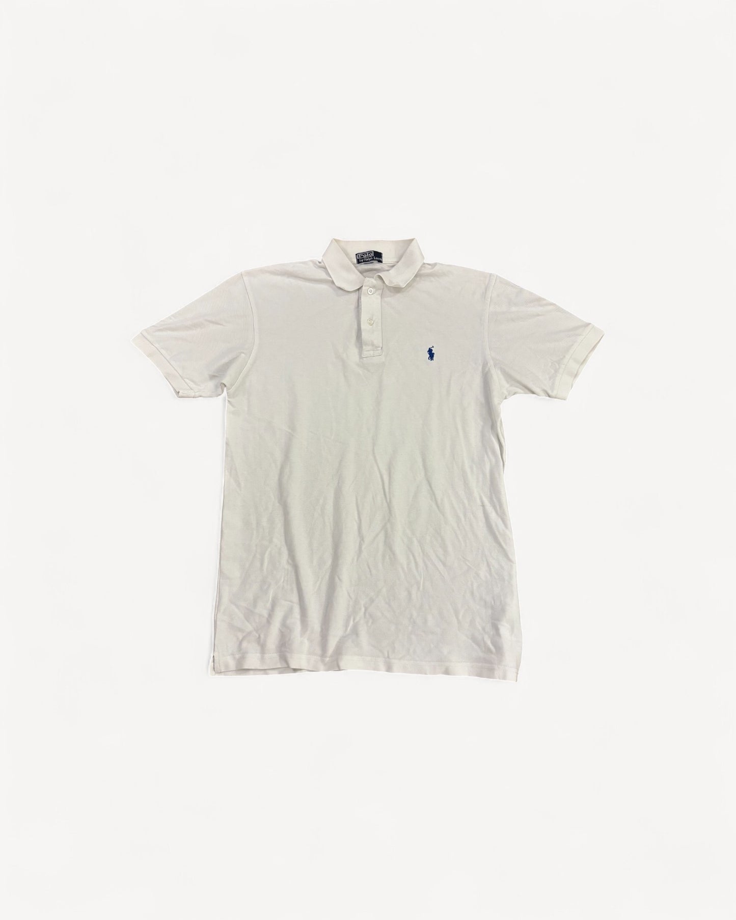 RALPH LAUREN POLO SHIRT WHITE (L)