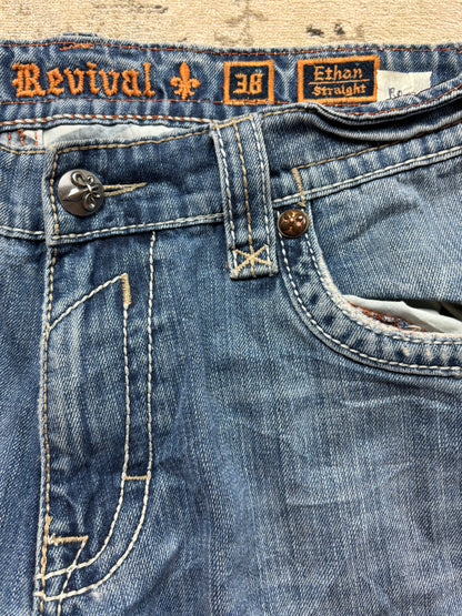 ROCK REVIVAL JEANS W38 L34 #RR23