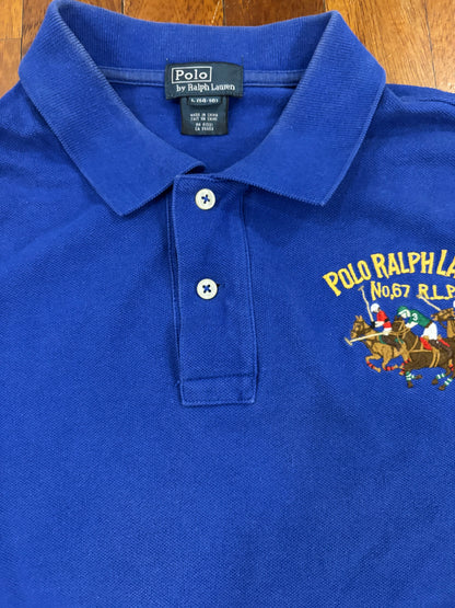 RALPH LAUREN POLO SHIRT BLUE (S)
