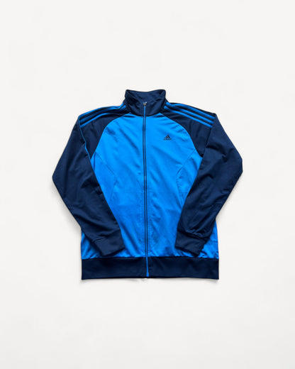 ADIDAS BLUE ZIP UP VEST (L)