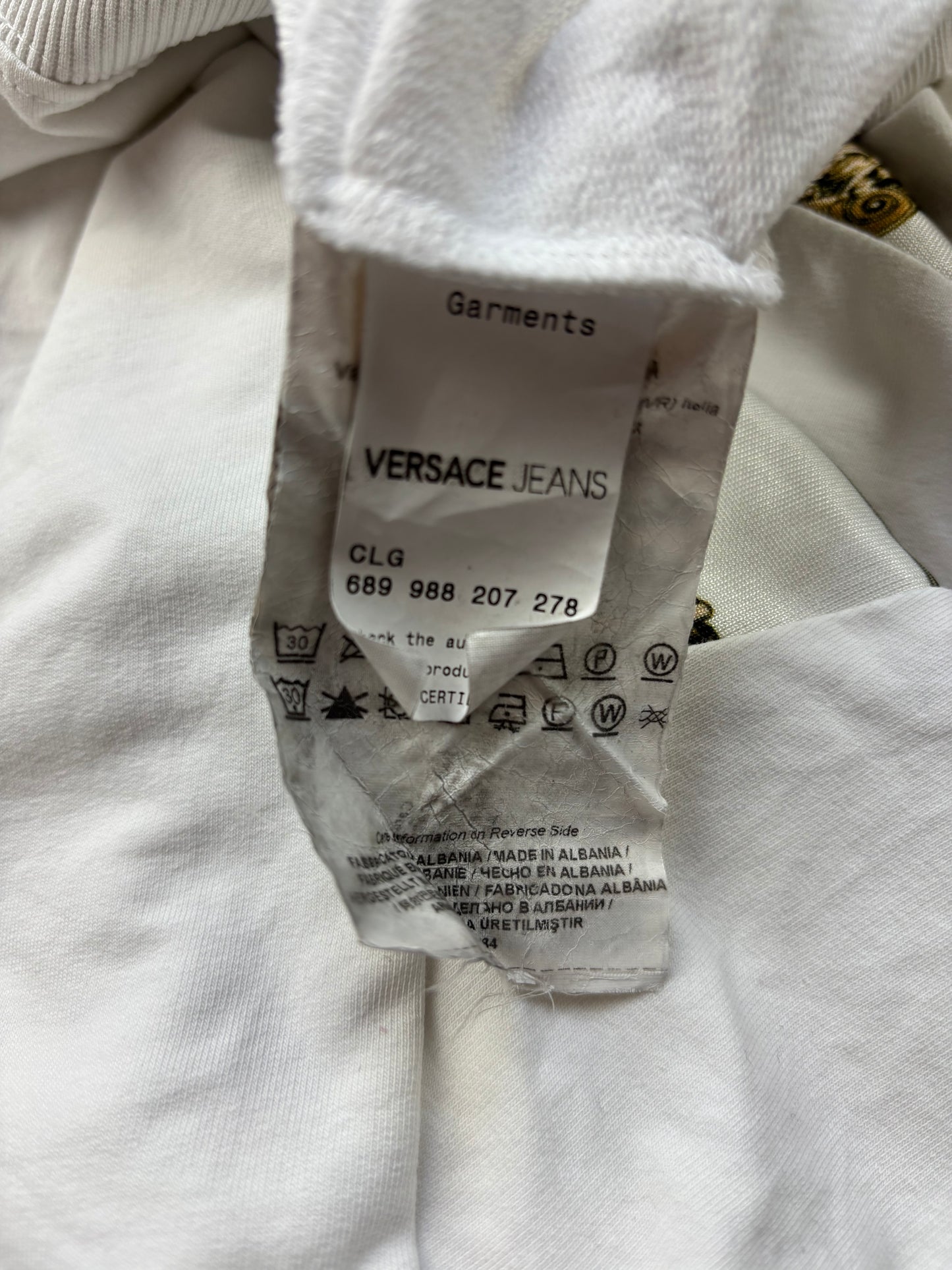 VERSACE WHITE SWEATER (M)