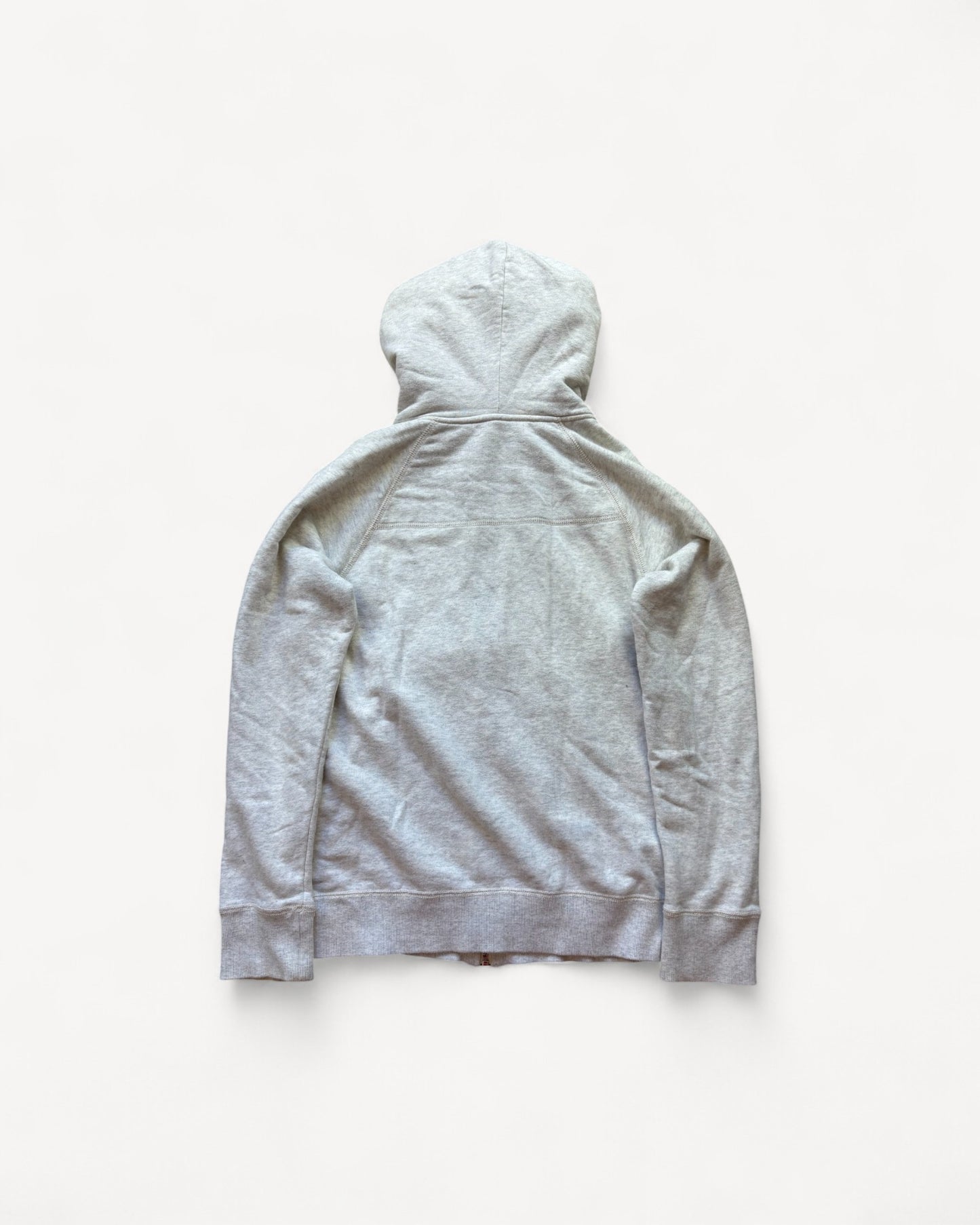 BURBERRY GREY ZIP UP HOODIE (S)