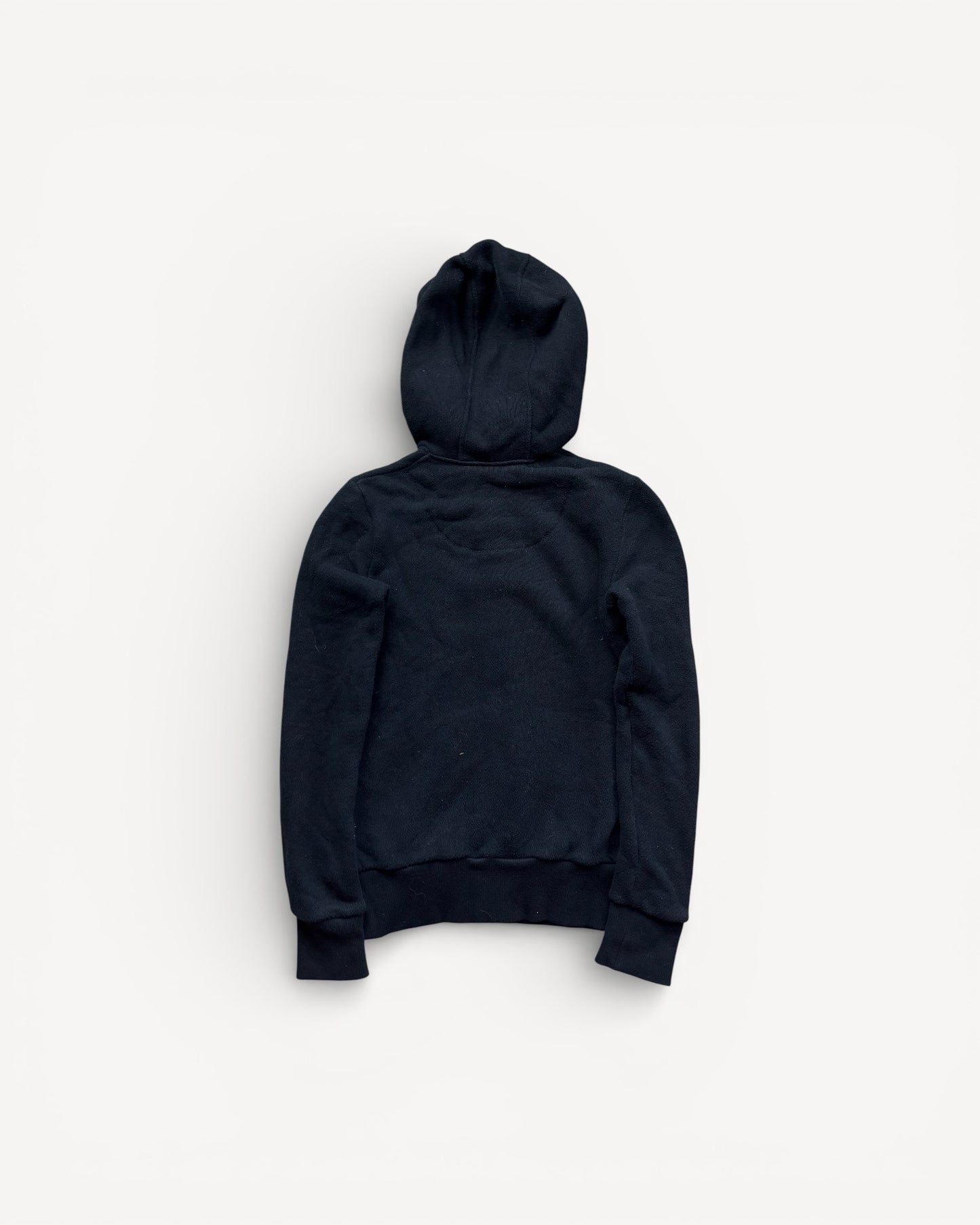 BURBERRY BLACK FUR ZIP UP HOODIE (S)