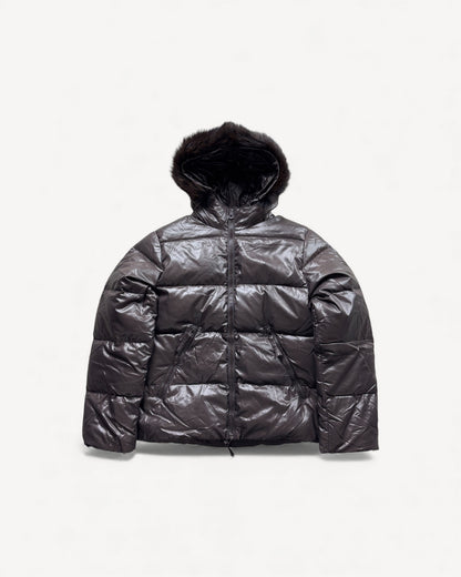 DUVETICA BROWN PUFFER JACKET (S/M)