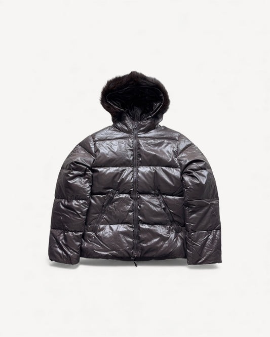 DUVETICA BROWN PUFFER JACKET (S/M)