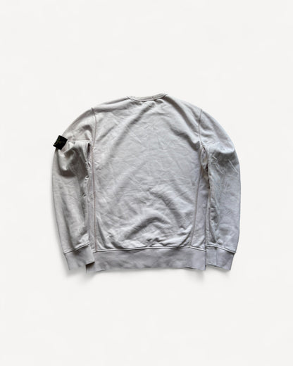 STONE ISLAND WHITE SWEATER (L)