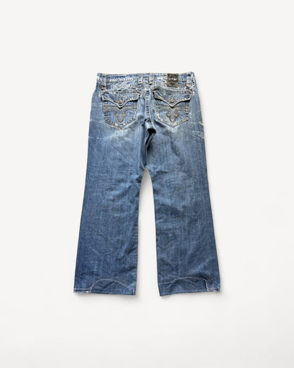 ROCK REVIVAL JEANS W38 L32 #RR27