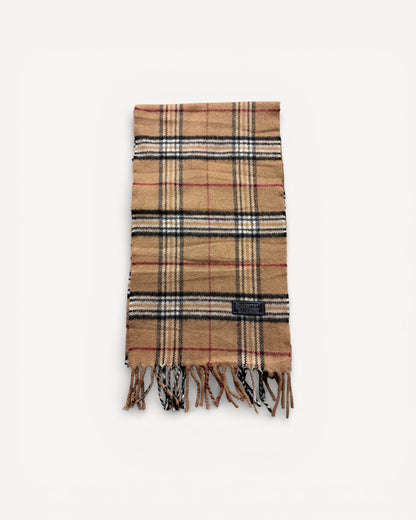 BURBERRY NOVACHECK CASHMERE SCARF BEIGE