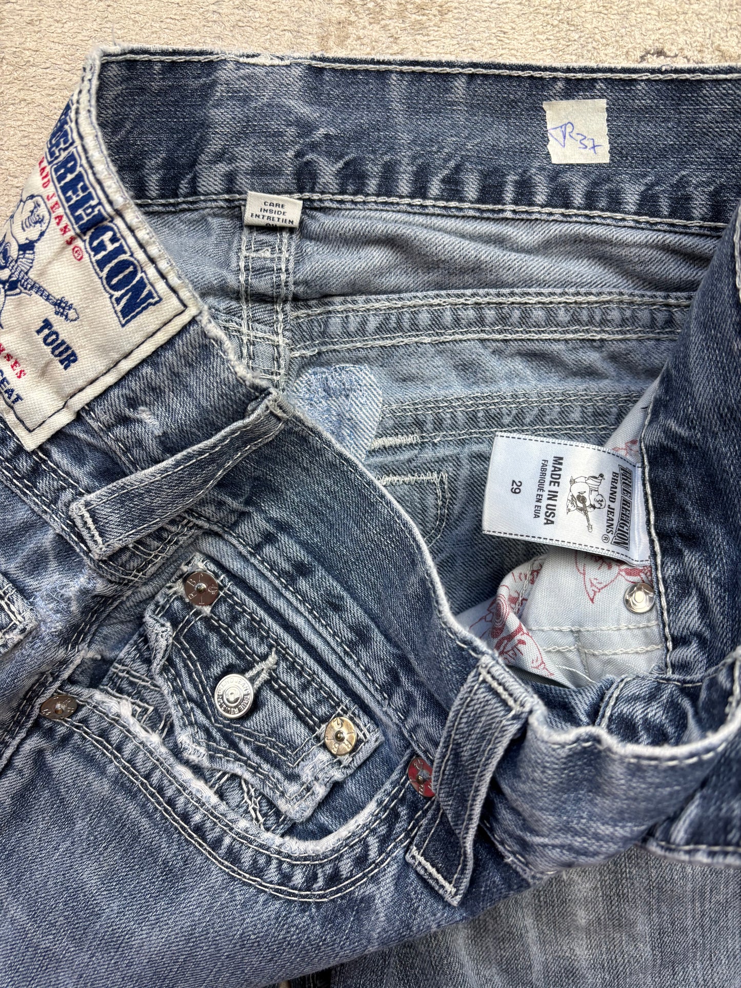 TRUE RELIGION JEANS W29 L32 #TR37