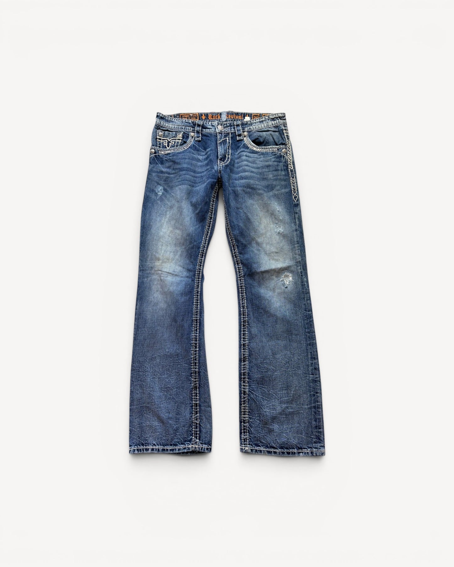 ROCK REVIVAL JEANS W34 L34 #RR47