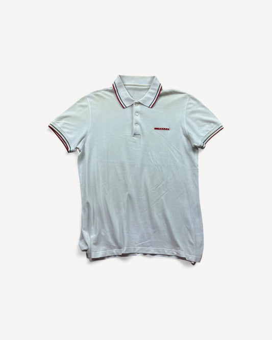 PRADA LINEA ROSSA POLO SHIRT (L)