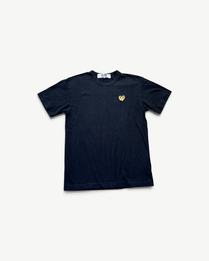 CDG PLAY BLACK T-SHIRT (L)