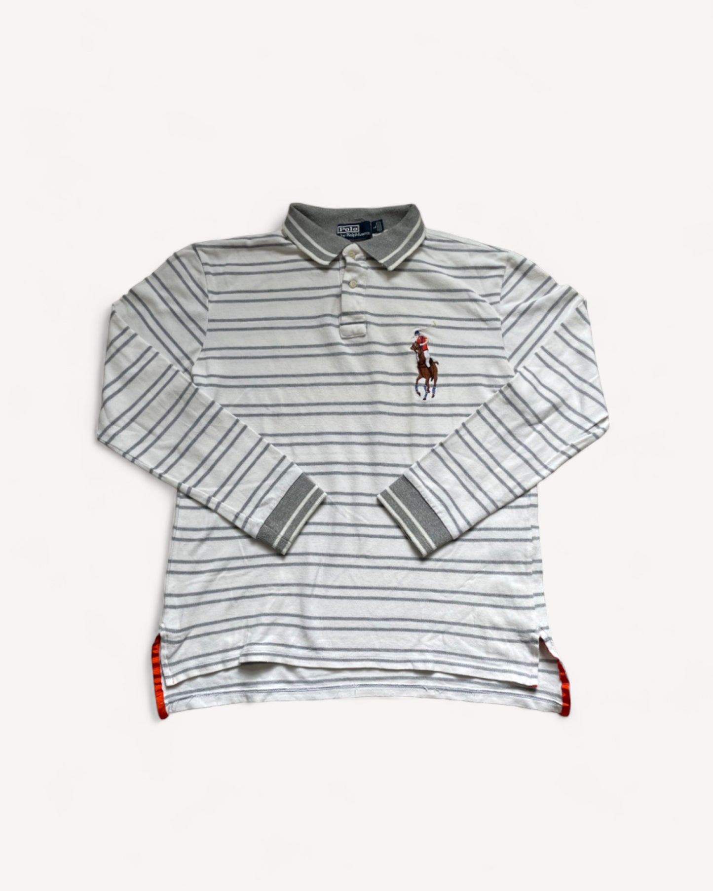 RALPH LAUREN POLO LONGSL. SHIRT STRIPED (L)