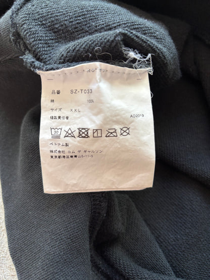 CDG BLACK HOODIE (XL)