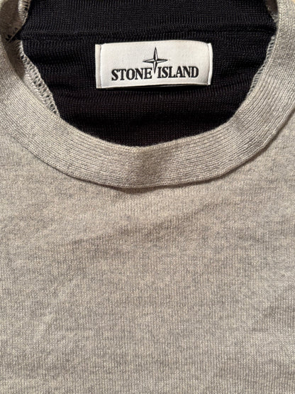 STONE ISLAND GREY KNIT (S)