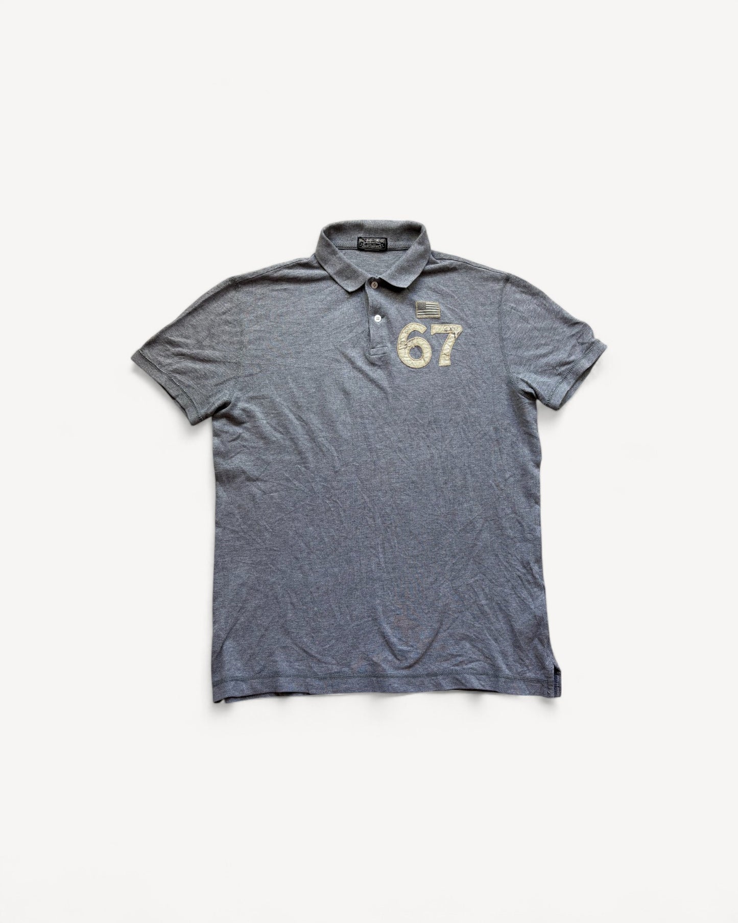 RALPH LAUREN POLO SHIRT GREY (M)