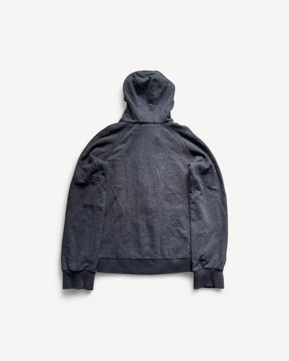 BURBERRY BLACK ZIP UP HOODIE (S)