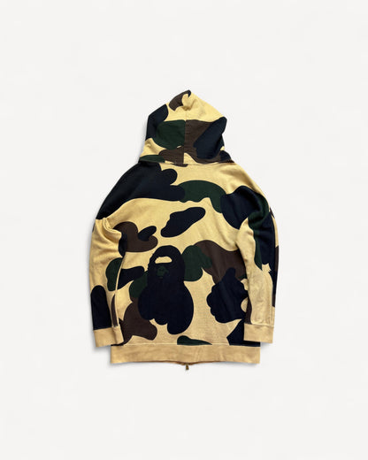 BAPE CAMO ZIP UP HOODIE (S)