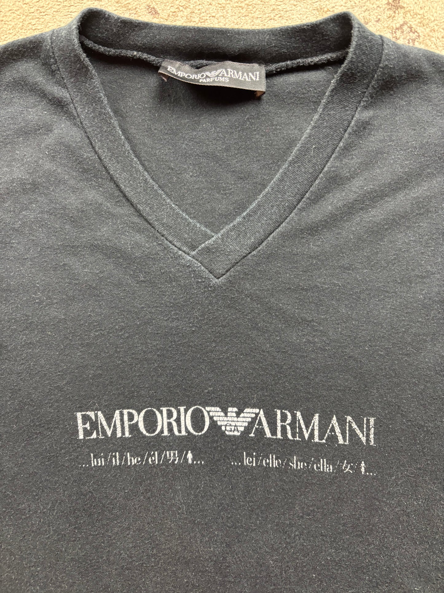 ARMANI BLACK T-SHIRT (M)