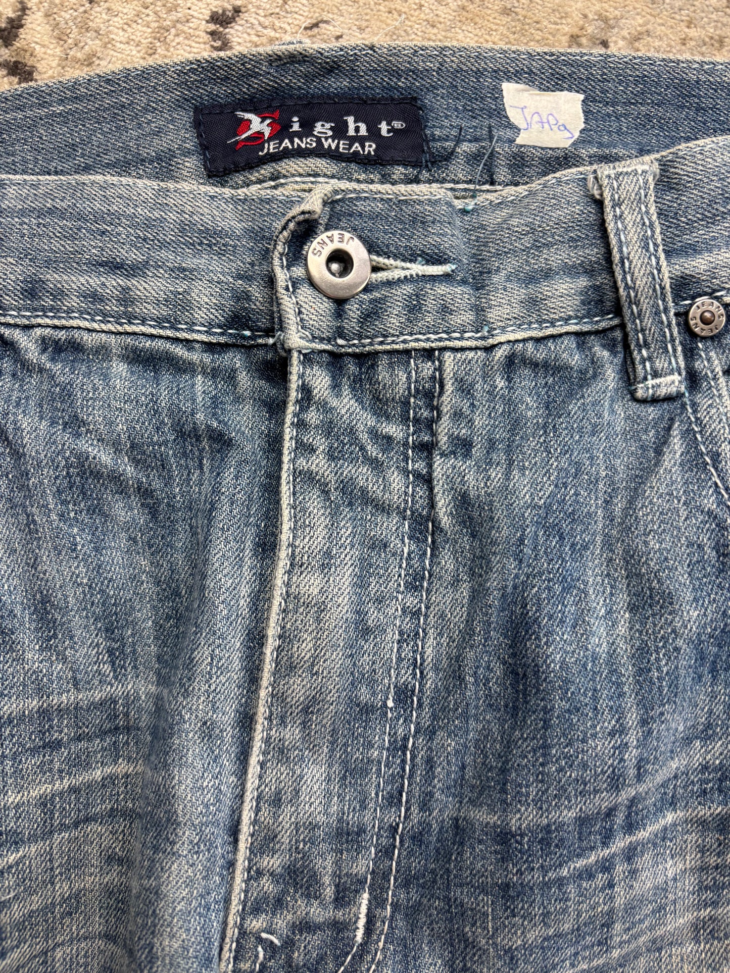 JAPANESE EMBROIDERED DENIM W34 L32 #JAP9