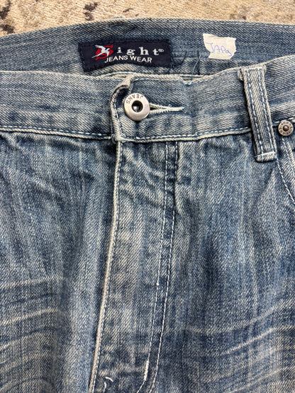 JAPANESE EMBROIDERED DENIM W34 L32 #JAP9