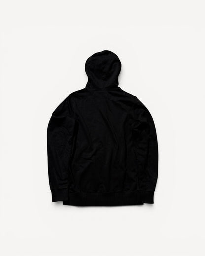 BURBERRY BLACK ZIP UP HOODIE (L)