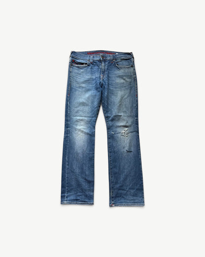 TRUE RELIGION x MAN UNITED JEANS W36 L34 #TR53