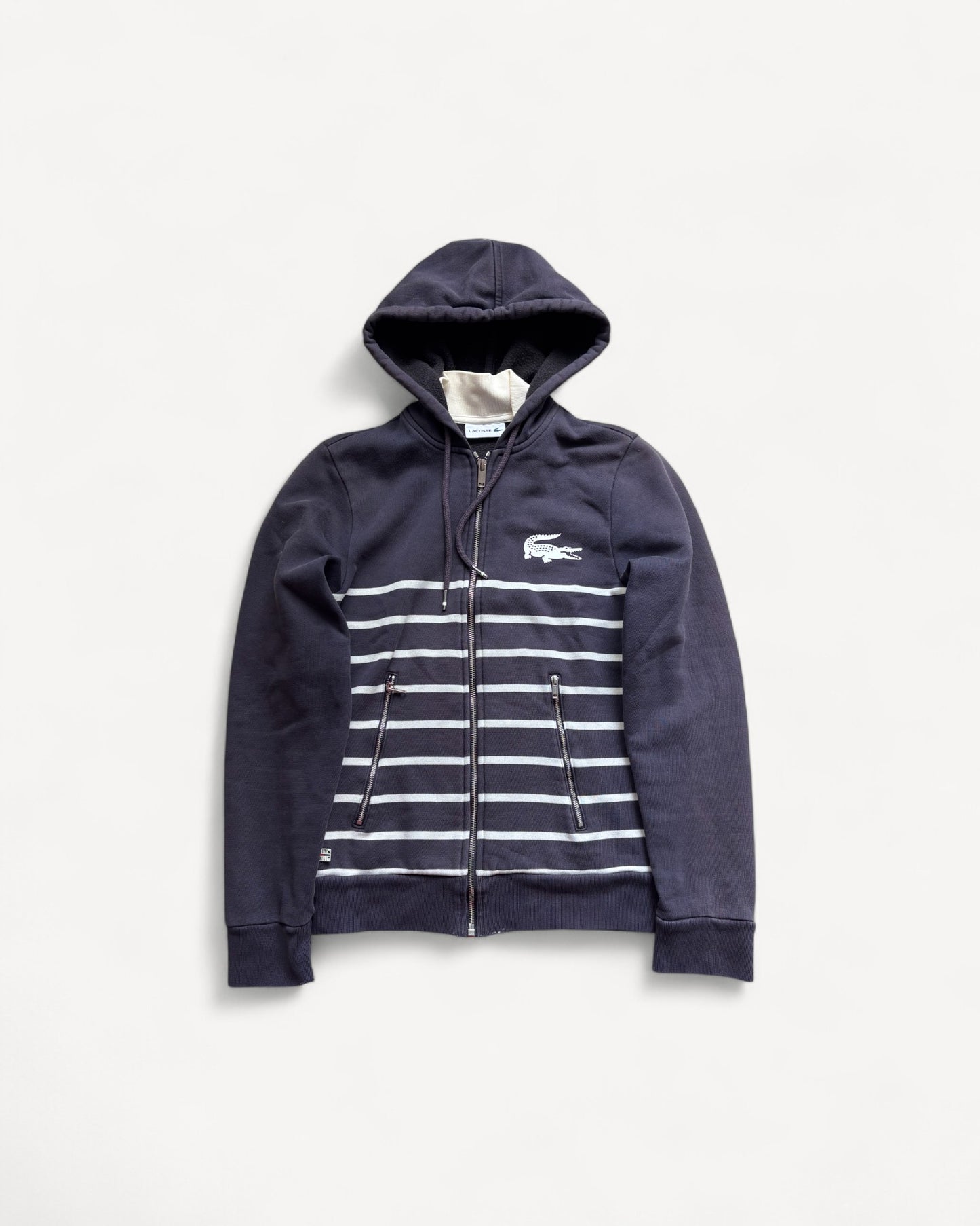 LACOSTE ZIP UP HOODIE (XS)