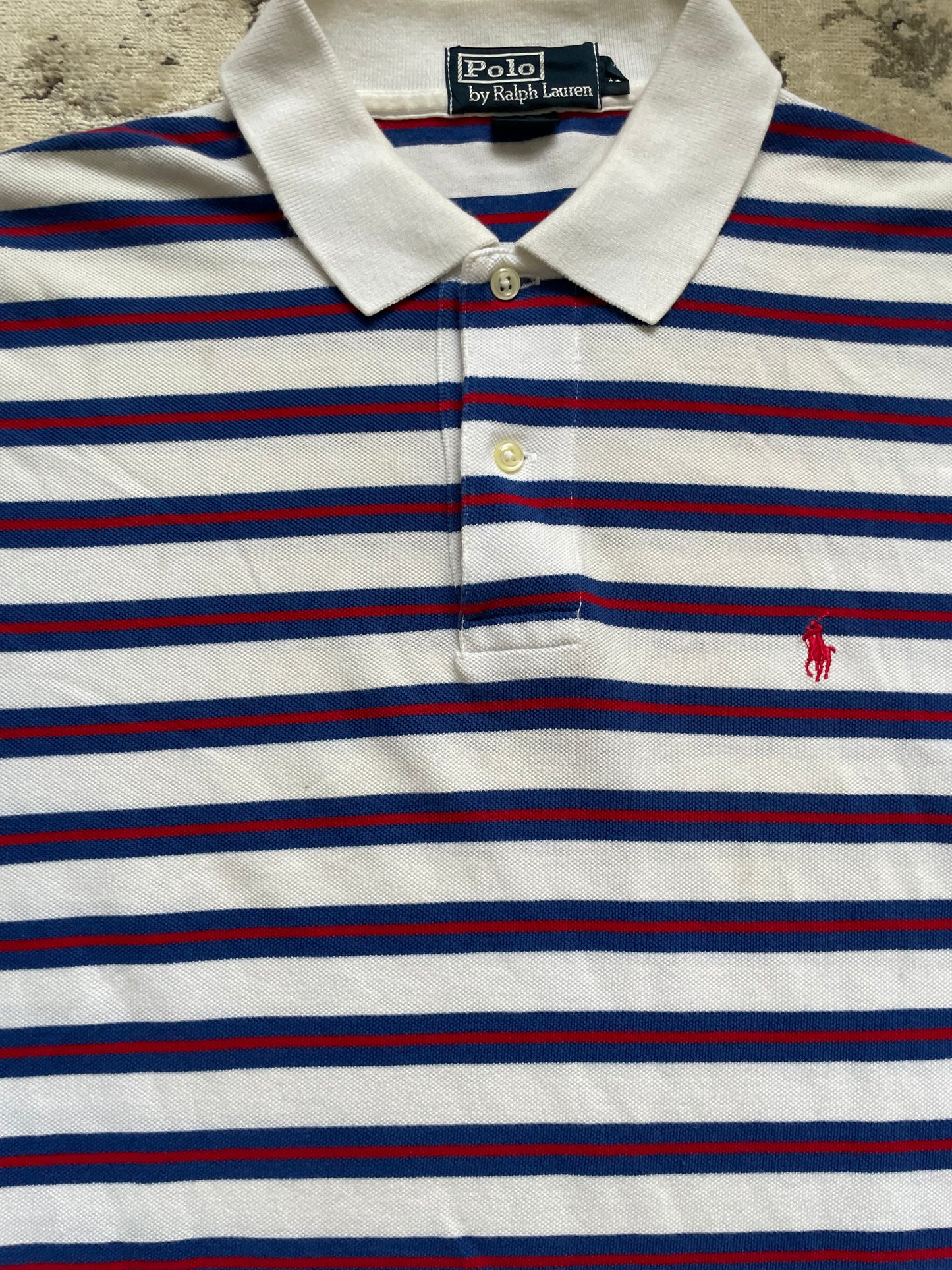 RALPH LAUREN POLO SHIRT STRIPED (M)