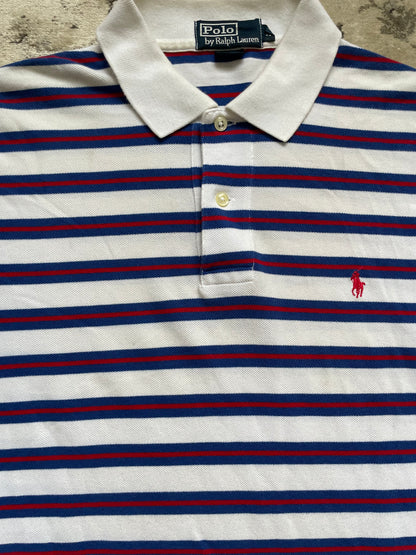 RALPH LAUREN POLO SHIRT STRIPED (M)