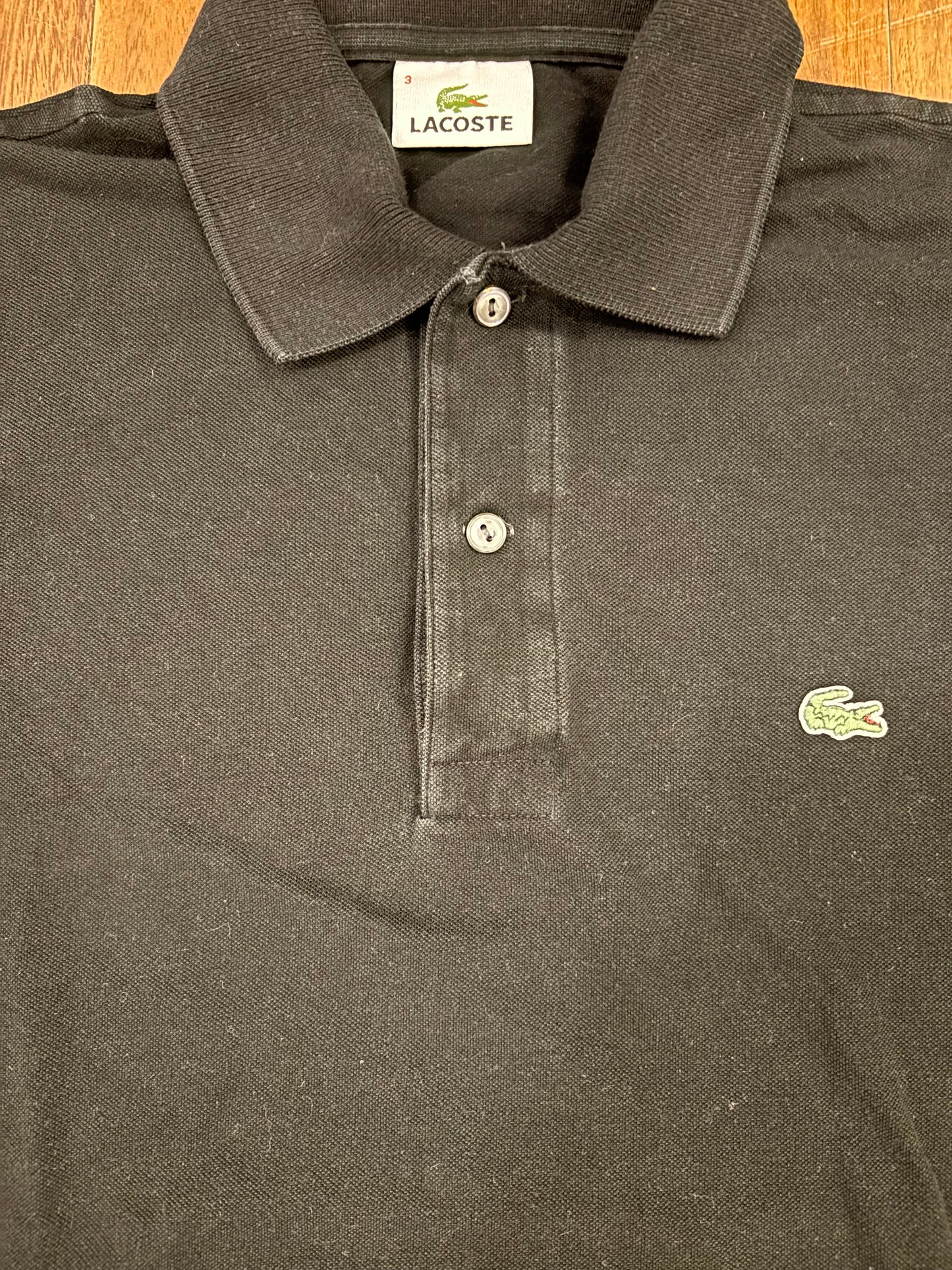 LACOSTE POLO SHIRT BLACK (S)