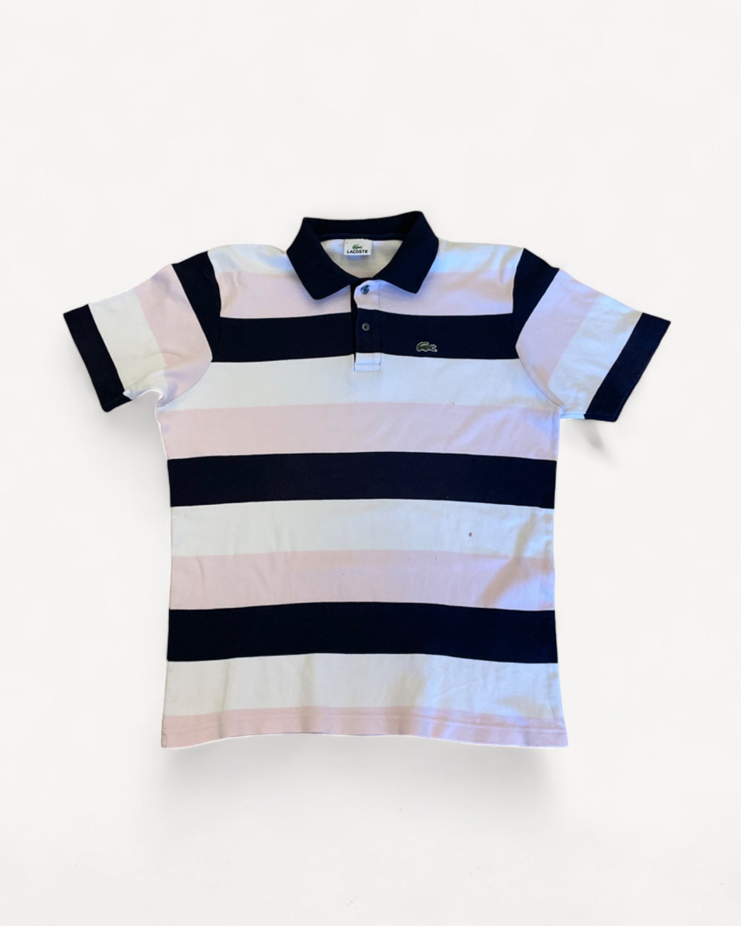 LACOSTE POLO SHIRT STRIPED (L)