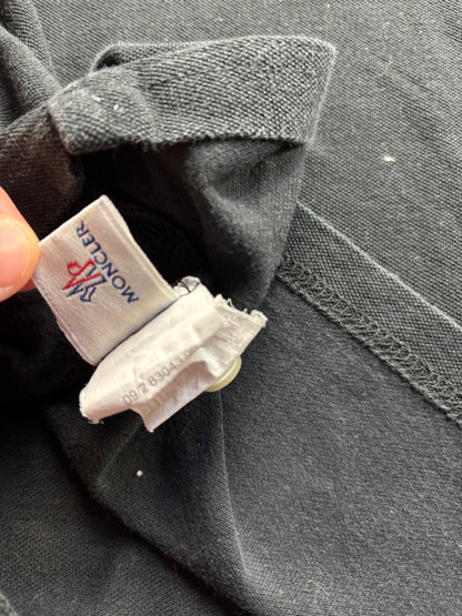 MONCLER BLACK POLO SHIRT (L)