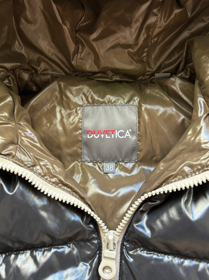 DUVETICA BLACK WOMEN PUFFER JACKET (S)