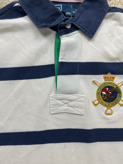 RALPH LAUREN POLO SHIRT WHITE (S)