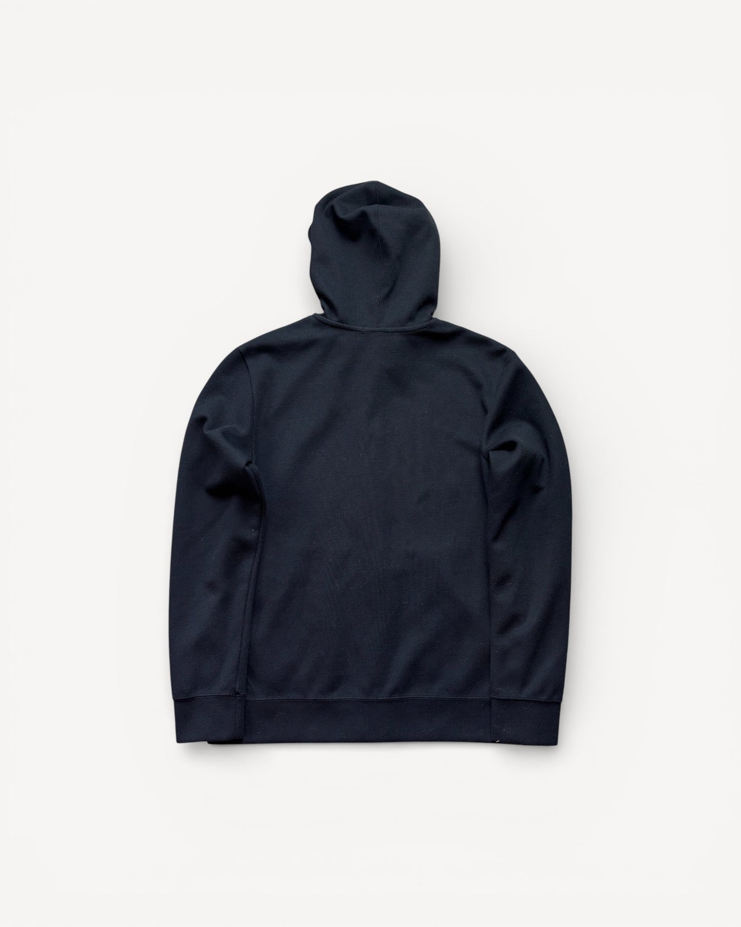 BURBERRY BLACK ZIP UP HOODIE (M)