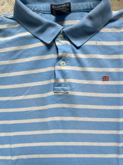 RALPH LAUREN POLO SHIRT STRIPED (L)