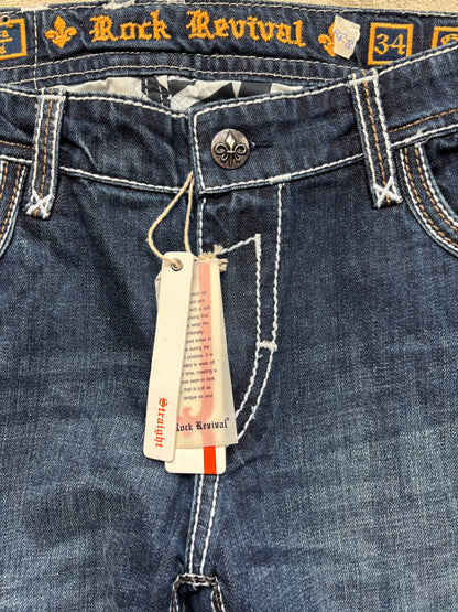 ROCK REVIVAL JEANS W34 L32 #RR20