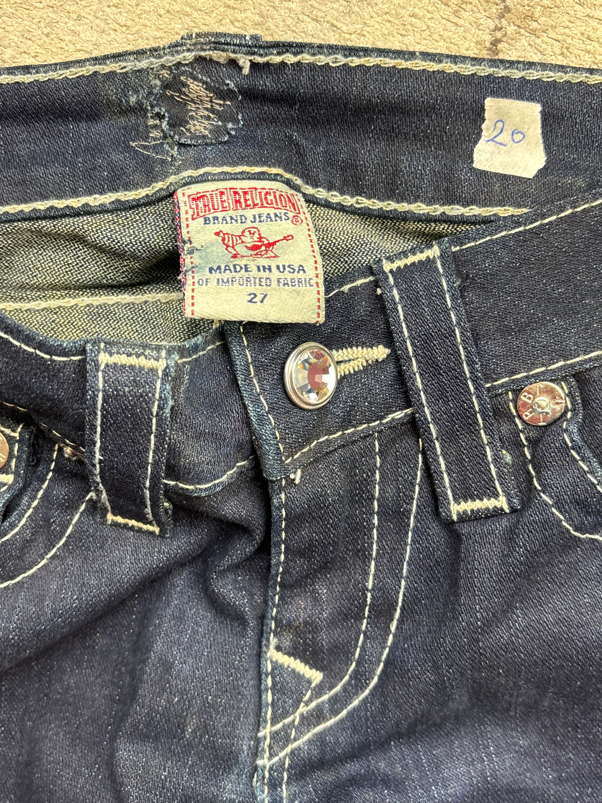 TRUE RELIGION JEANS W27 L34 #TR20