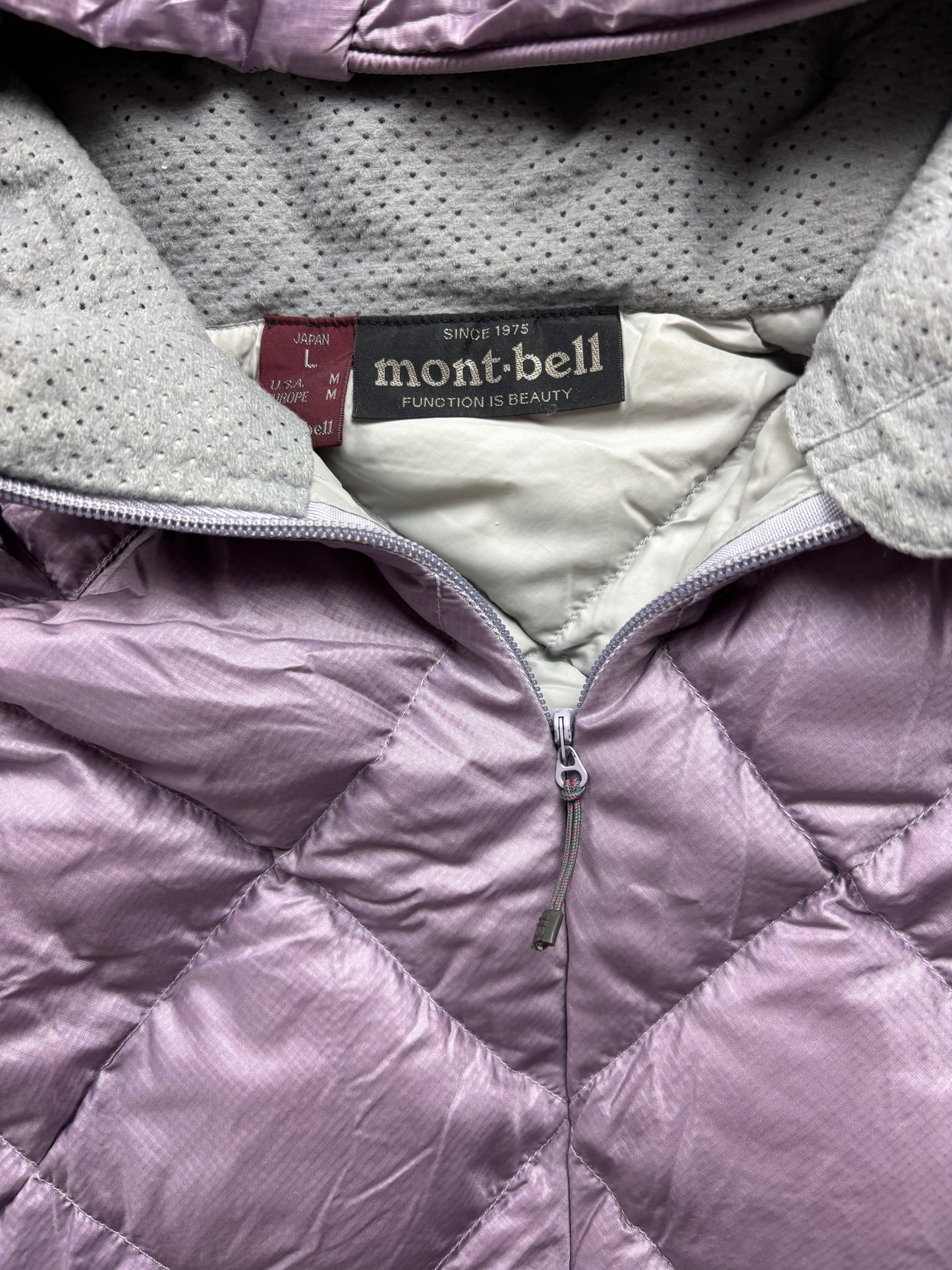 MONTBELL PURPLE DIAMOND PUFFER JACKET (M)