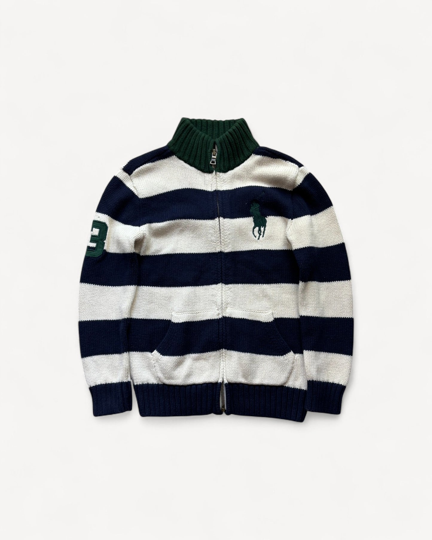 RALPH LAUREN ZIP UP KNIT (XS)