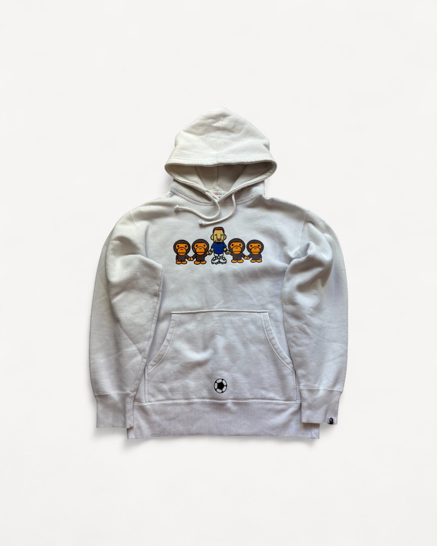 BAPE BABYMILO WHITE HOODIE (M)