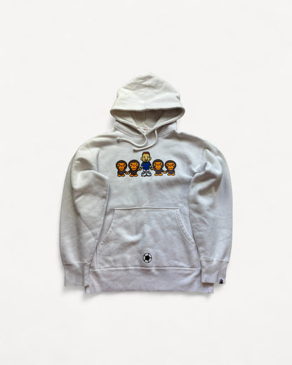 BAPE BABYMILO WHITE HOODIE (M)