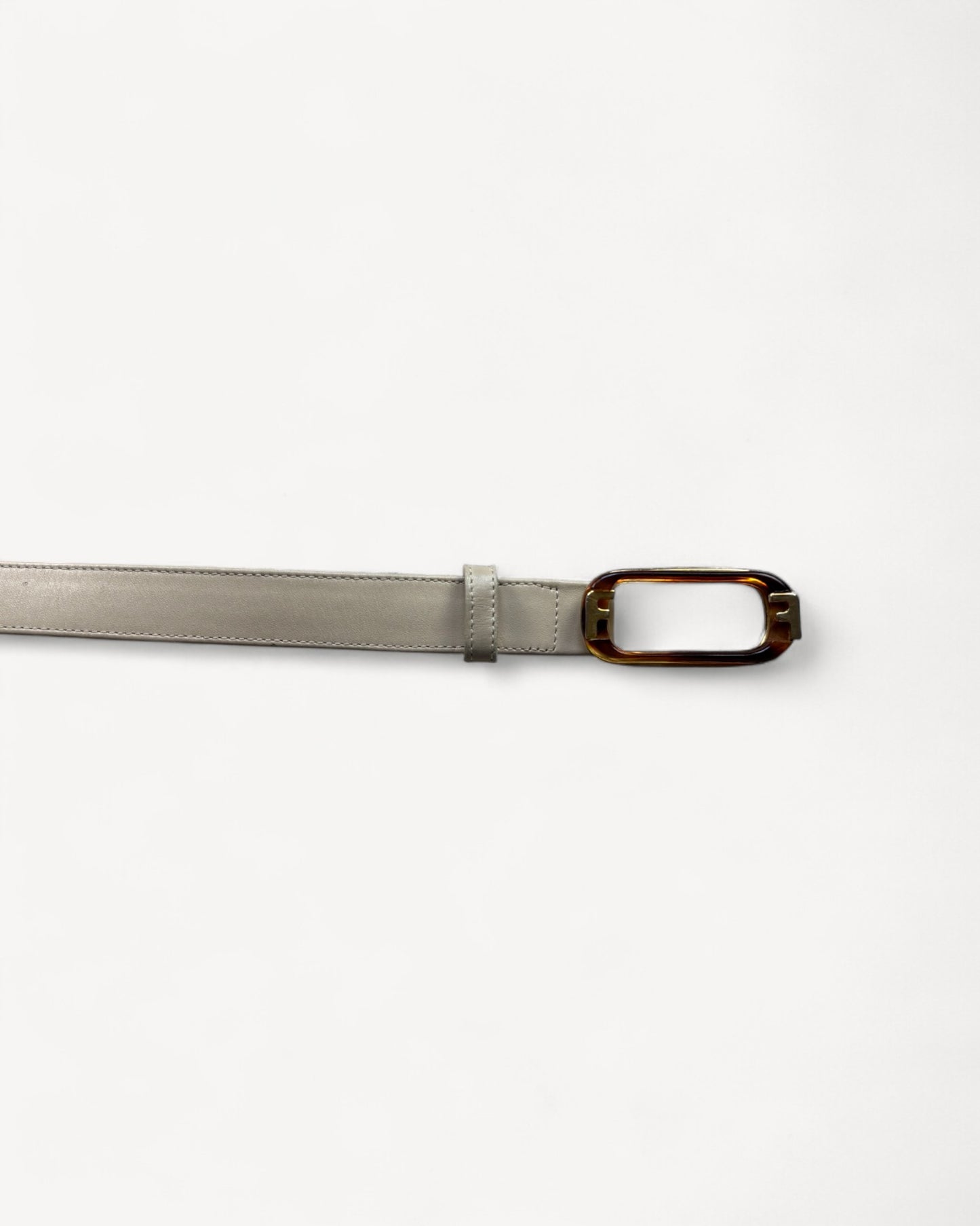 FERRAGAMO WHITE BELT