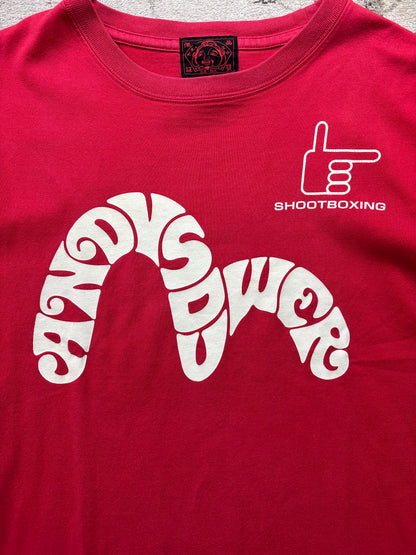 EVISU RED T-SHIRT (L)