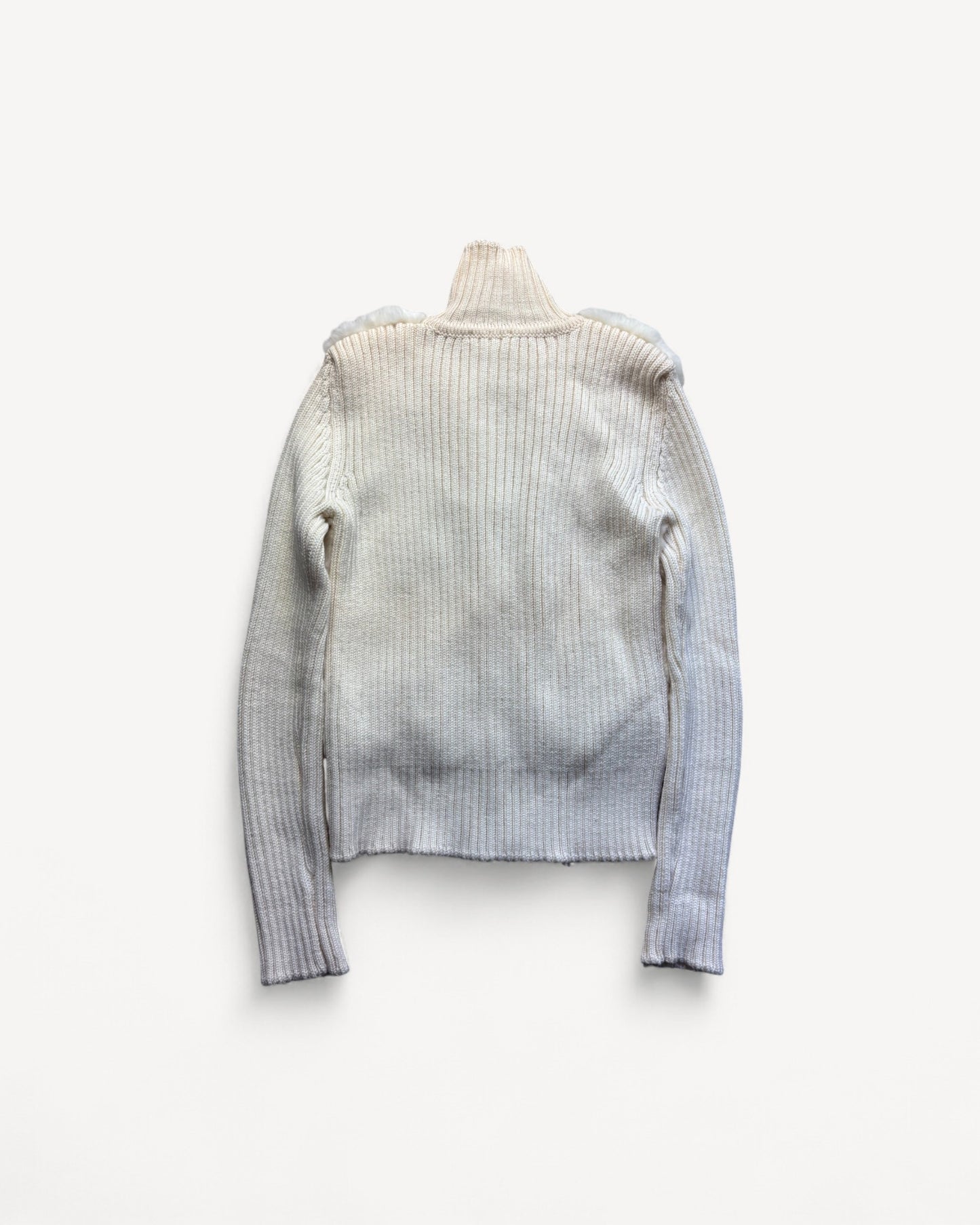 FUR WOMEN ZIP UP KNIT (M)