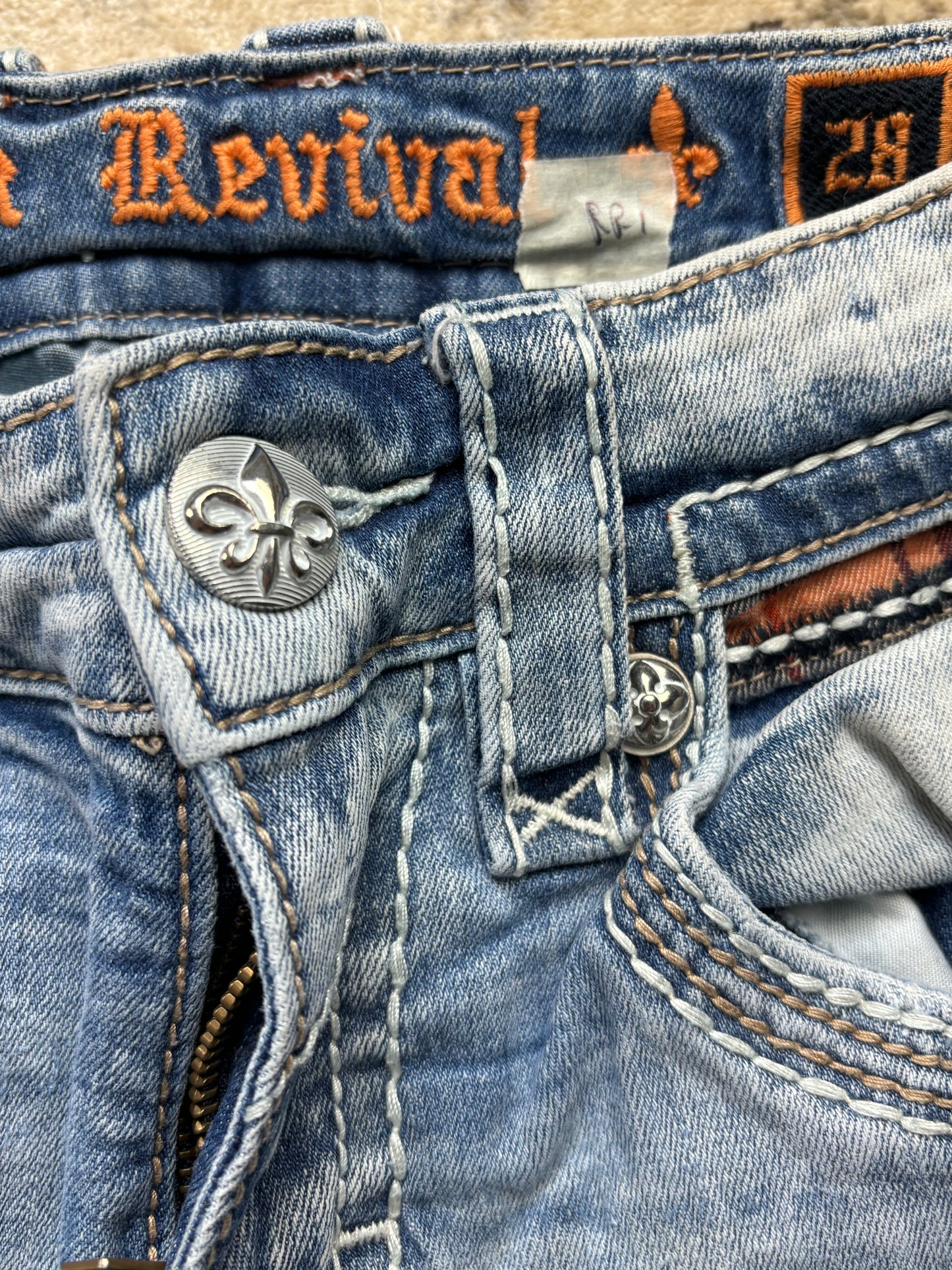 ROCK REVIVAL JEANS W28 L30 #RR1