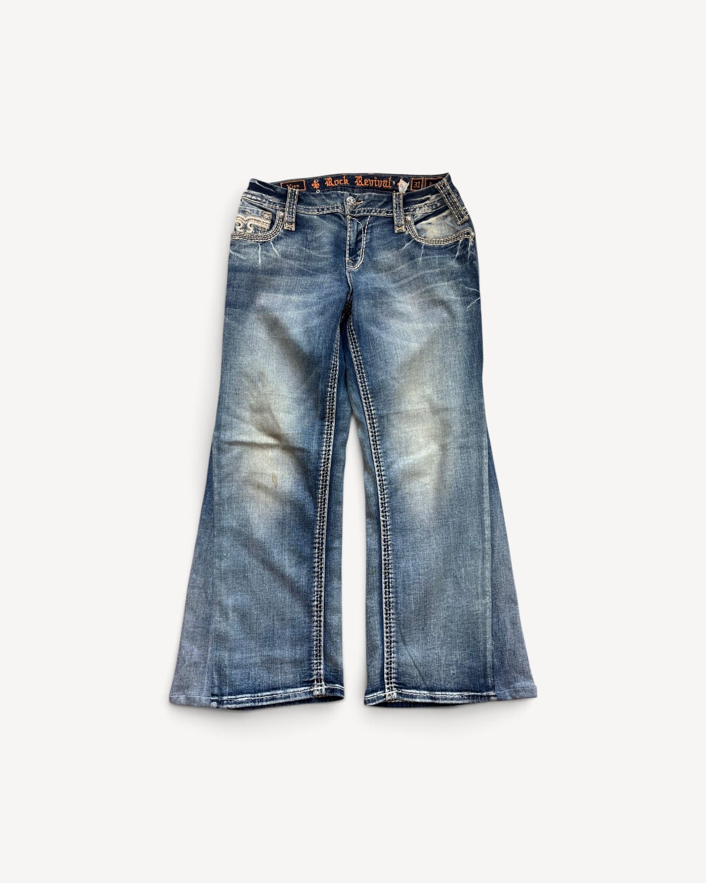 ROCK REVIVAL JEANS W29 L30 #RR12